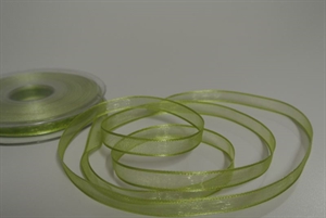 Band 25m/ 10mm, Organza d-face Satin, lindengrün Band 25m/ 10mm, Organza d-face Satin, lindengrün