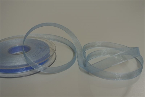 Band 25m/ 10mm, Organza d-face Satin, hblau Band 25m/ 10mm, Organza d-face Satin, hblau
