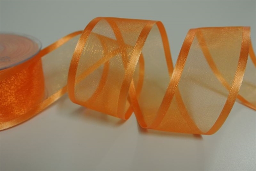 Band 25m/ 40mm, Organza d-face Satin, mandarin Band 25m/ 40mm, Organza d-face Satin, mandarin