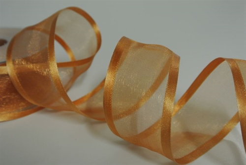 Band 25m/ 40mm, Organza d-face Satin, natur Band 25m/ 40mm, Organza d-face Satin, natur