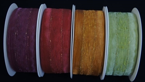 Band 25mm, Tüll mit Strucktur, pastellgrün Band 25mm, Tüll mit Strucktur, pastellgrün