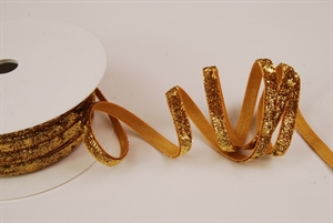 Band 20m/ 8mm, Goldsplitter, natur Band 20m/ 8mm, Goldsplitter, natur