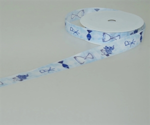 Band 20m/ 25mm, Confirmation, blau Band 20m/ 25mm, Confirmation, blau