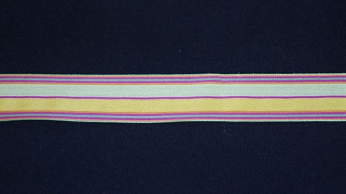 Band 25m/ 25mm, Streifen, orange/grün Band 25m/ 25mm, Streifen, orange/grün