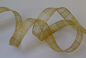 Band 25m/ 15mm, Karo-Tüll, natur Band 25m/ 15mm, Karo-Tüll, natur