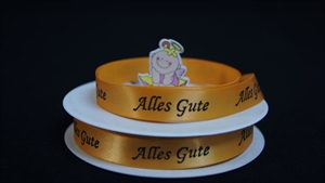 Band 25m/ 15mm, Alles Gute, mandarin Band 25m/ 15mm, Alles Gute, mandarin