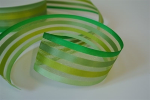 Band 50m/ 40mm, Streifen, grün/hgrün Band 50m/ 40mm, Streifen, grün/hgrün