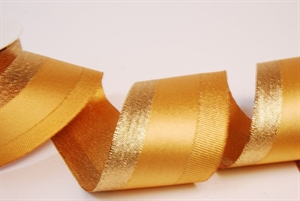 Band 25m/ 60mm, Satin mit Lurex, dgold Band 25m/ 60mm, Satin mit Lurex, dgold
