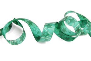 Band 25m/ 25mm, Stern & Streifen, grün Band 25m/ 25mm, Stern & Streifen, grün