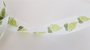 Band 25m/ 25mm, Traube, grün/weiss Band 25m/ 25mm, Traube, grün/weiss