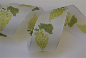 Band 25m/ 40mm, Traube, grün/weiss Band 25m/ 40mm, Traube, grün/weiss