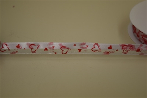 Band 25m/ 15mm, Herz, rot Band 25m/ 15mm, Herz, rot