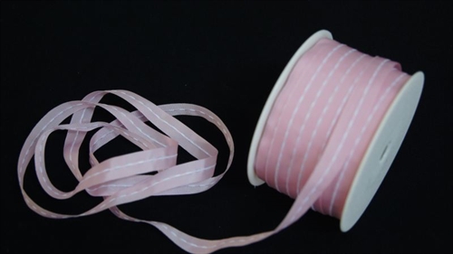 Band 50m/ 10mm, single stitch ribbon, rosa