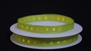 Band 25m/ 10mm, Tupfenband, grün Band 25m/ 10mm, Tupfenband, grün