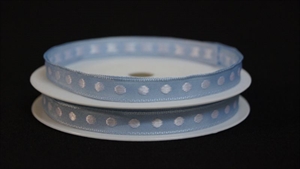 Band 25m/ 10mm, Tupfenband, hblau Band 25m/ 10mm, Tupfenband, hblau