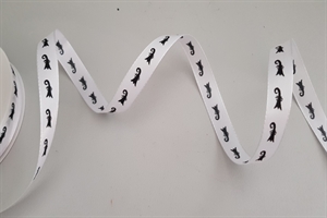 Band 50m/ 15mm, Baslerstab, schwarz/weiss Band 50m/ 15mm, Baslerstab, schwarz/weiss