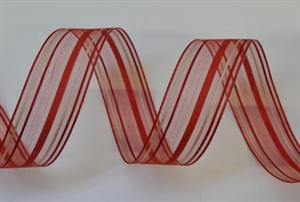 Band 20m/ 25mm, Streifen, rot Band 20m/ 25mm, Streifen, rot