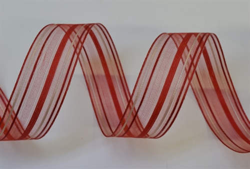 Band 20m/ 25mm, Streifen, rot Band 20m/ 25mm, Streifen, rot