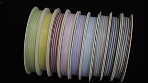 Band 25m/ 10mm, Streifen, gelb Band 25m/ 10mm, Streifen, gelb