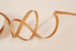 Band 20m/ 06mm, Leinen natur, orange Band 20m/ 06mm, Leinen natur, orange