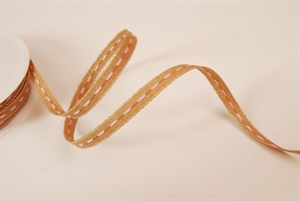 Band 20m/ 06mm, Leinen natur, rosa Band 20m/ 06mm, Leinen natur, rosa