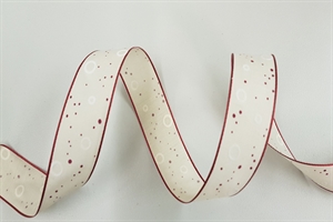 Band 25m/ 25mm, Punkte & Kreise, rubin Band 25m/ 25mm, Punkte & Kreise, rubin