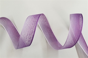 Band 25m/ 25mm, Organza 2-farbig, lila-flieder Band 25m/ 25mm, Organza 2-farbig, lila-flieder