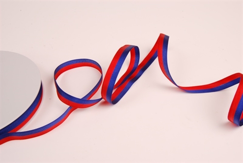 Band 50m/ 10mm, National, rot/blau Band 50m/ 10mm, National, rot/blau