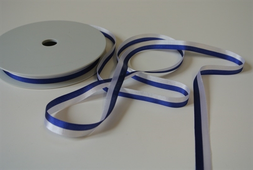 Band 50m/ 10mm, National, dunkelblau/weiss Band 50m/ 10mm, National, dunkelblau/weiss