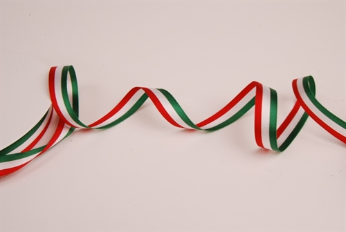 Band 50m/ 15mm, National, grün/weiss/rot Band 50m/ 15mm, National, grün/weiss/rot