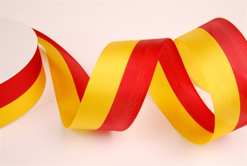 Band 50m/ 40mm, National, rot/gelb Band 50m/ 40mm, National, rot/gelb