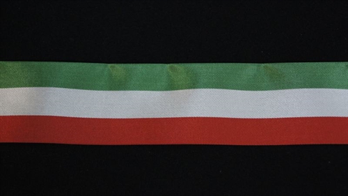 Band 50m/ 40mm, National, grün/weiss/rot Band 50m/ 40mm, National, grün/weiss/rot