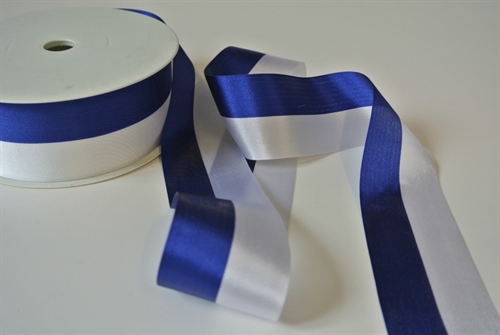 Band 50m/ 40mm, National, dunkelblau/weiss Band 50m/ 40mm, National, dunkelblau/weiss