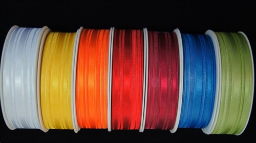 Band 20m/ 25mm, Satin/Organza, blau Band 20m/ 25mm, Satin/Organza, blau