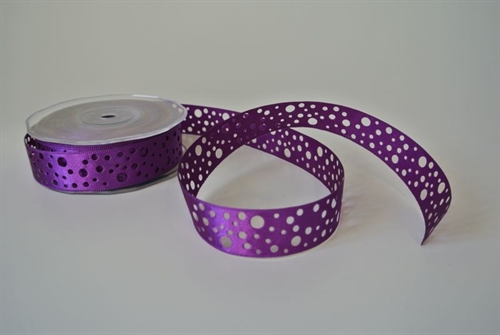 Band 20m/ 25mm, Lochband, violett