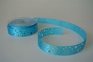 Band 20m/ 25mm, Lochband, türkis Band 20m/ 25mm, Lochband, türkis