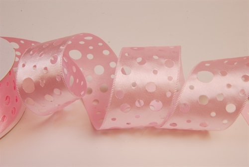 Band 20m/ 40mm, Lochband, rosa Band 20m/ 40mm, Lochband, rosa