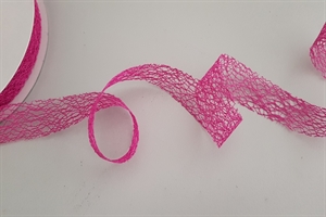 Band 25m/ 25mm, Gitternetz, fuchsia Band 25m/ 25mm, Gitternetz, fuchsia