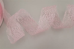 Band 25m/ 40mm, Gitternetz, rosa Band 25m/ 40mm, Gitternetz, rosa