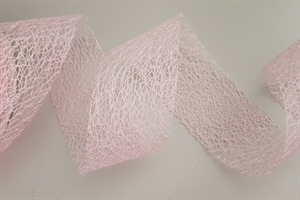Band 25m/ 60mm, Gitternetz, rosa Band 25m/ 60mm, Gitternetz, rosa