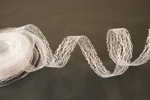 Band, 20m/ 20mm X-mas Mesch, silber Band, 20m/ 20mm X-mas Mesch, silber