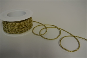 Cordel 25m/ 2.5mm, Lurex, gold Cordel 25m/ 2.5mm, Lurex, gold