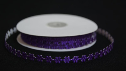 Band 25m/ 10mm, Blüte klebend, aubergine