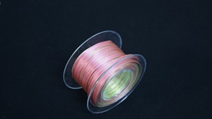 Band 25m/ 5mm, Würfelrand, rosa/grün 65 Band 25m/ 5mm, Würfelrand, rosa/grün 65