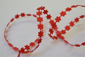 Band 25m/ 10mm, Blumengarland, rot Band 25m/ 10mm, Blumengarland, rot