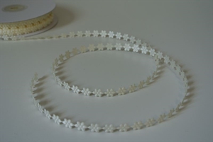 Band 25m/ 10mm, Blumengarland, ecru Band 25m/ 10mm, Blumengarland, ecru