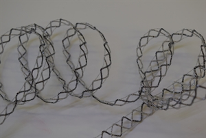 Band 20m/ 10mm, Lurex squirle, silber Band 20m/ 10mm, Lurex squirle, silber