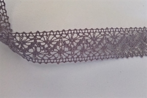 Band 20m/ 22mm, Häkel-Spitzenborte, antrazith Band 20m/ 22mm, Häkel-Spitzenborte, antrazith