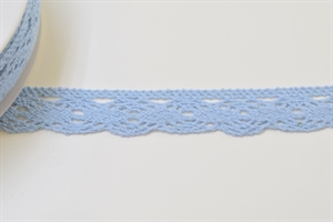 Band 15m/ 20mm, Häkel-Spitzenborte ass, blau Band 15m/ 20mm, Häkel-Spitzenborte ass, blau