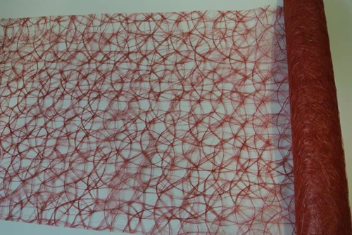 Deco, 25m/ 600mm Sizoweb, karminrot Deco, 25m/ 600mm Sizoweb, karminrot